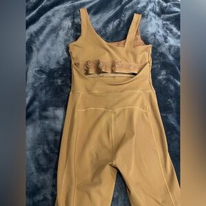 Fabletics brown onesie Small